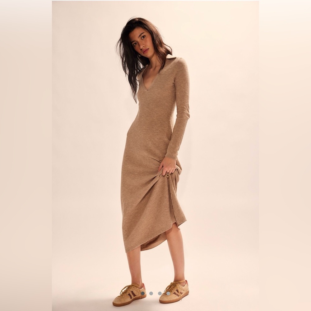 Free People Audrina Cotton-Linen Sweater Dress